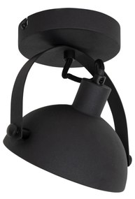 Ipari mennyezeti lámpa fekete arannyal 15 cm állítható - Magnax