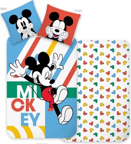 Disney Mickey Jump & Play gyerek, ovis ágyneműhuzat 100×135 cm, 40×60 cm