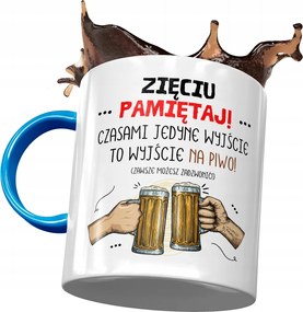 Kék Bögre Vőnek Születésnapra Ajándék Nyomtatott Fotóval