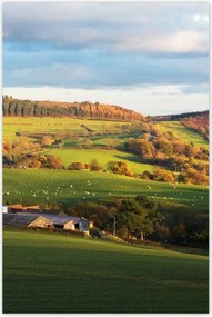 Poszterek 80x120 Hegyi völgy