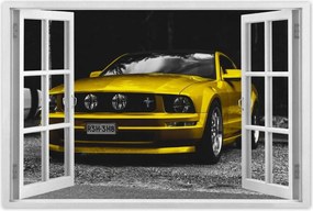 Poszter 60x40 Sárga Ford Mustang