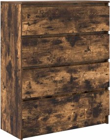 vidaXL füstös tölgy színű szerelt fa tálalószekrény 80x35x99 cm