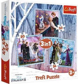 Gyermek puzzle - Frozen - 3 az 1-ben