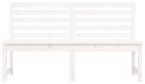 fehér tömör fenyőfa kerti pad 157,5 cm