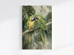 Vászonkép Canvas Természet Madár Papagáj Ara Fa Pálma Monster 80x120