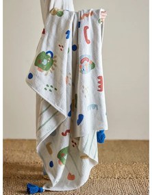 Krémszínű újrahasznosított pamut gyerek takaró 130x160 cm Sylvie – Bloomingville Mini