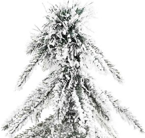 Karácsonyfa LED -es lámpákkal Fehér 120 cm PE