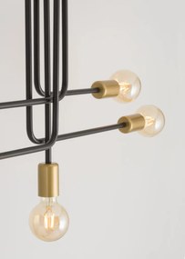SIGMA LIGHTING 32382 GINO Vintage Mennyezeti Lámpák Fekete, Arany E27 IP20