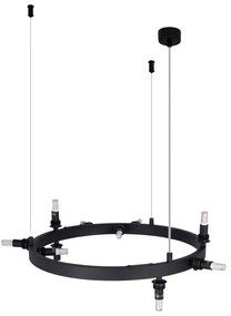 AZZARDO 5869 BUBBLES ROUND Modern Led Függesztett Lámpa Fekete G9 IP20