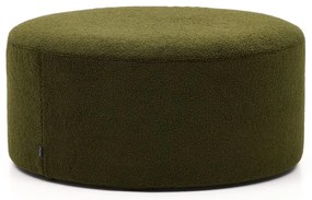 Zöld buklé puff Kaeli – Kave Home