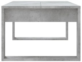 Betonszürke szerelt fa dohányzóasztal 102x50x35 cm