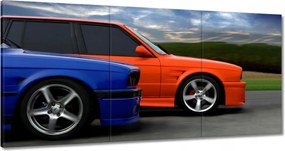 Vászonkép 60x30 Bmw versenyautók
