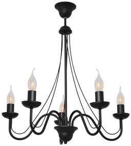 Csillár zsinóron MALBO II 5xE14/10W/230V