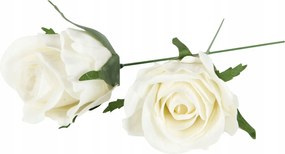 2 db Műrózsa nádhoz Fehér átm. 7cm