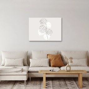 Kép - Vonalkép monstera N⁰3 (70x50 cm)