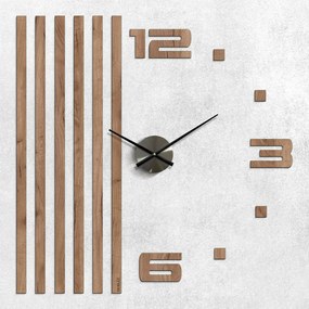 DUBLEZ | Fa lamellás falióra fából - ONE