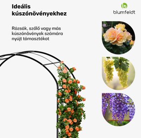 FloraBelle Arch rózsaszín boltív, dekoratív levélminták, időjárásálló, segédeszköz kúszónövényekhez