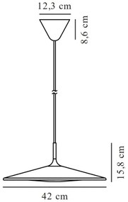 Nordlux - LED Dimmelhető csillár zsinóron BALANCE LED/230V
