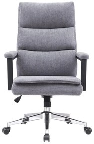 Irodai fotel Zonnos (szürke + króm). 1119452