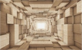 Fotótapéta Flizelin Dekoratív tapéta Fa alagút 416x254 Ragasztó