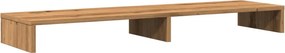 vidaXL kézműves tölgy színű szerelt fa monitorállvány 100 x 27 x 10 cm