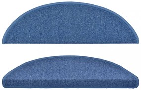 15 db kék félkör alakú lépcsőszőnyeg 56 x 17 x 3 cm