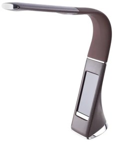 LED Szabályozható asztali lámpa kijelzővel GALA LED/6W/230V barna