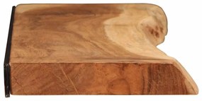 2 darab tömör akácfa fali polc 100x20x3,5 cm