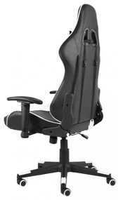 fehér PVC forgó gamer szék