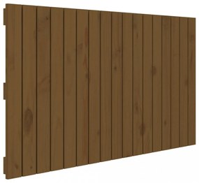 mézbarna tömör fenyőfa fali fejtámla 108 x 3 x 60 cm