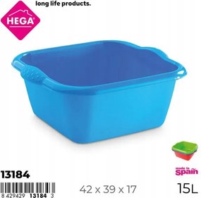 Multifunkciós műanyag tál 15L ideális a takarításhoz