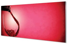 Akrilkép Piros háttér üveg bal 120x60 cm
