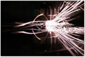 Poszterek 120x80 Világos szikrák fémből