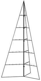 fekete fém karácsonyfa dekorációhoz 100 cm