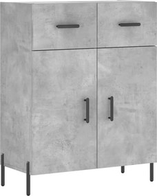 vidaXL betonszürke szerelt fa tálalószekrény 69,5 x 34 x 90 cm