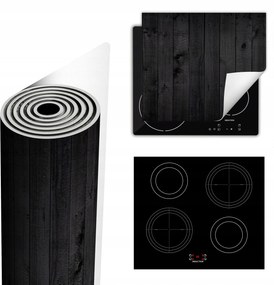 Tűzhelyvédő Szőnyeg Több Helyet Biztosít 60x52 fekete fa