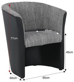 Fotel Cubali Eko fekete + Lava 5. 772630