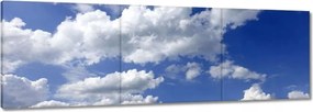 Vászonkép 90x30 Gömbölyű felhők Égbolt