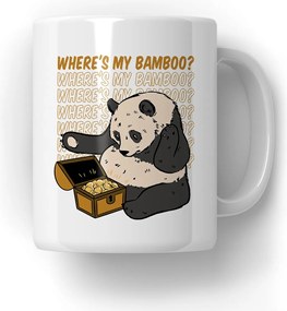 Panda bögre Bamboo Ajándék Panda rajongóknak Panda Ajándék
