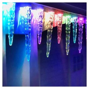 Napemeles Led Karácsonyi Fényfüzér Jégcsap 20 Darab 3 méter Meleg Fehér !