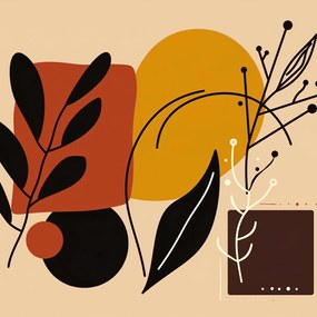 Poszter 50x50cm Meleg kontúrok