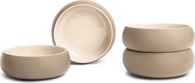 Bézs kőedény tálka szett leveses/ramenhez 4 db-os 1 l Terra Vira – Bonami Selection