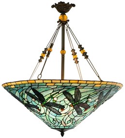 Tiffany mennyezeti lámpa szitakötő Ø 71*75 CM