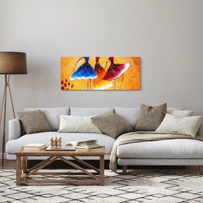 Kép - olajfestmény, balerinák (120x50 cm)