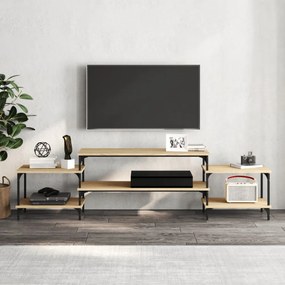 sonoma tölgyszínű szerelt fa TV-szekrény 197x35x52 cm
