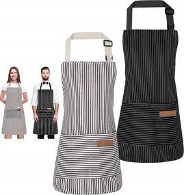 2DB-OS Kötény Konyhai Kötény Vízálló Zsebekkel Szett
