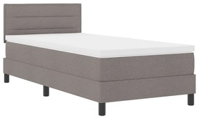 Tálca Ágy Matraccal &amp; LED Taupe 80x200 cm Szövet