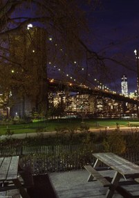 Poszter 21x29,7cm Park a Brooklyn hídnál, Assaf Frank