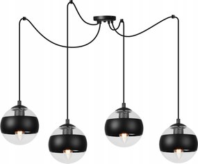 Mennyezeti Lámpa Csillár Lógó Fekete Pók Nappali Konyha Hálószoba Loft