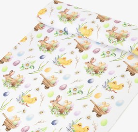 Goldea húsvéti teflon szövet terítőknek - húsvéti szimbólumok 160 cm